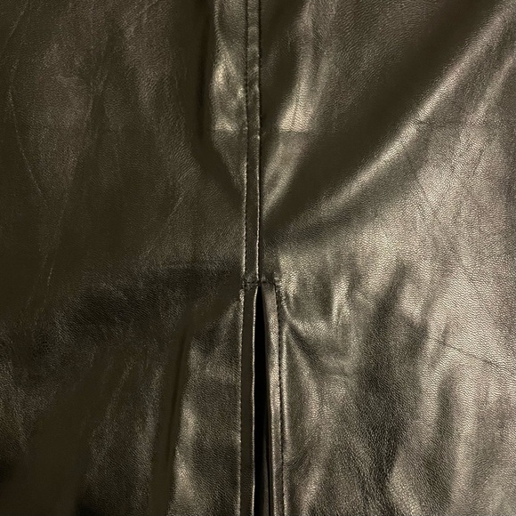 Black Leather Maxi Skirt - Picture 3 of 3